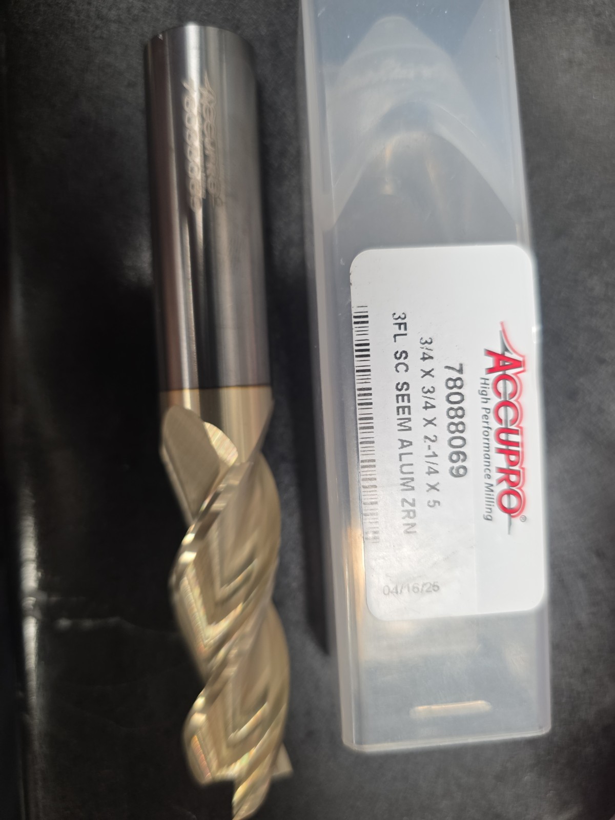 Accupro 78088069 End Mill 3fl Alum Zrn