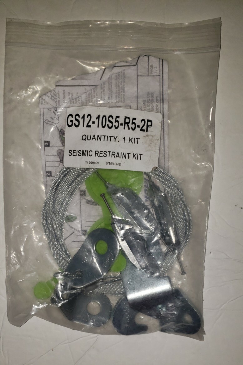 Gripple GS12-10S5-R5-2P Seismic Restraint Kit, 1/8″ X 10′