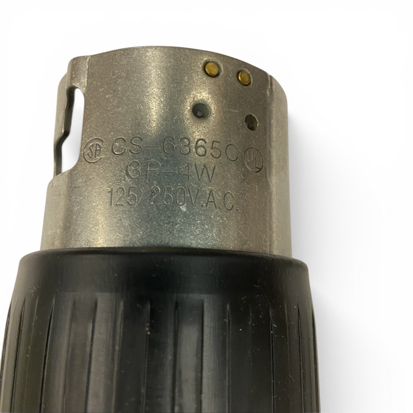 Hubbell CS6365C Twist-Lock 50A 125/250VAC Male Locking Plug Insulgrip 3P 4W New