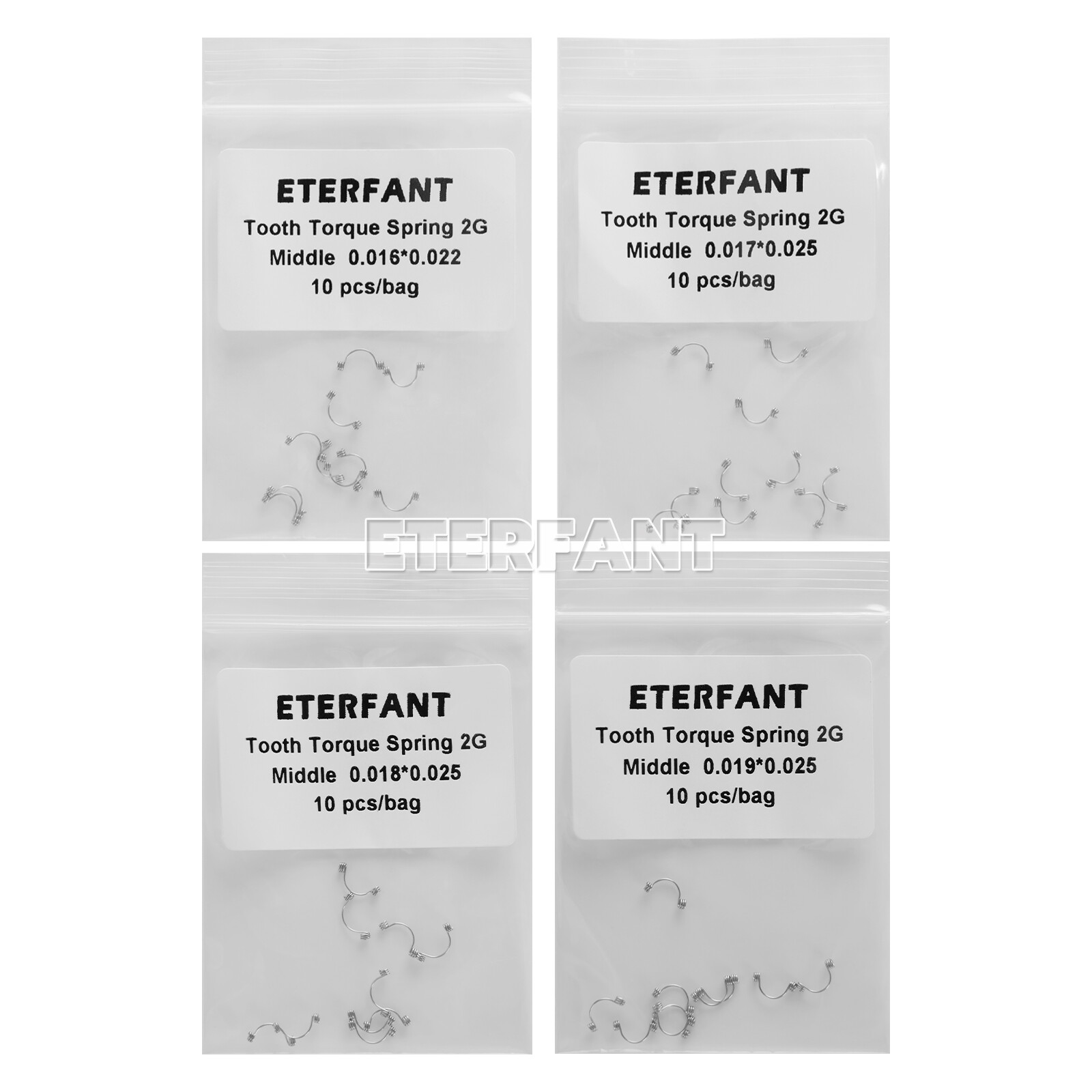 10Pc/Pack ETERFANT Dental Ortho Anterior Teeth Torque Springs Small/Medium/Large