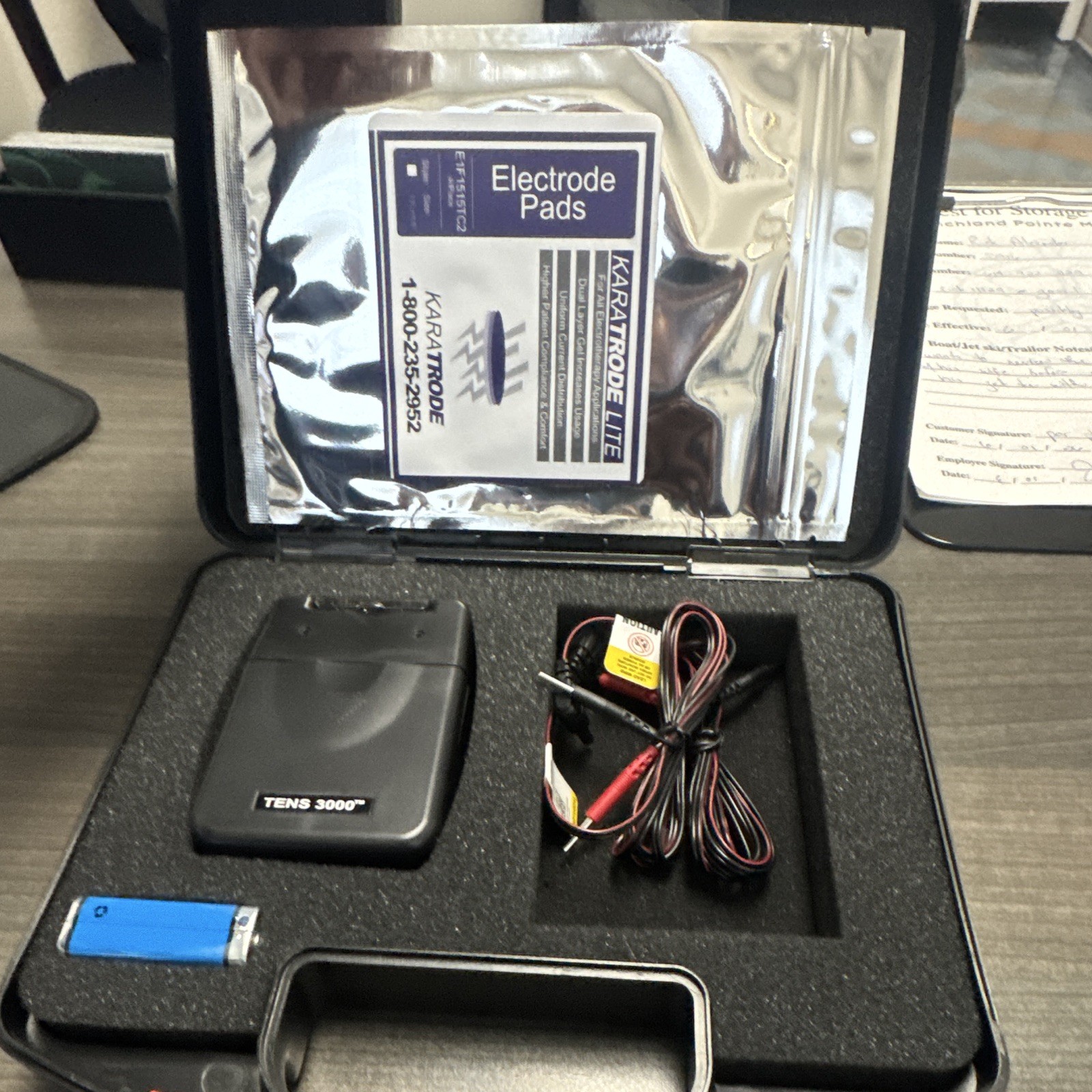Roscoe Medical TENS 3000 2-Channel TENS Unit Kit w/ Case & Leads