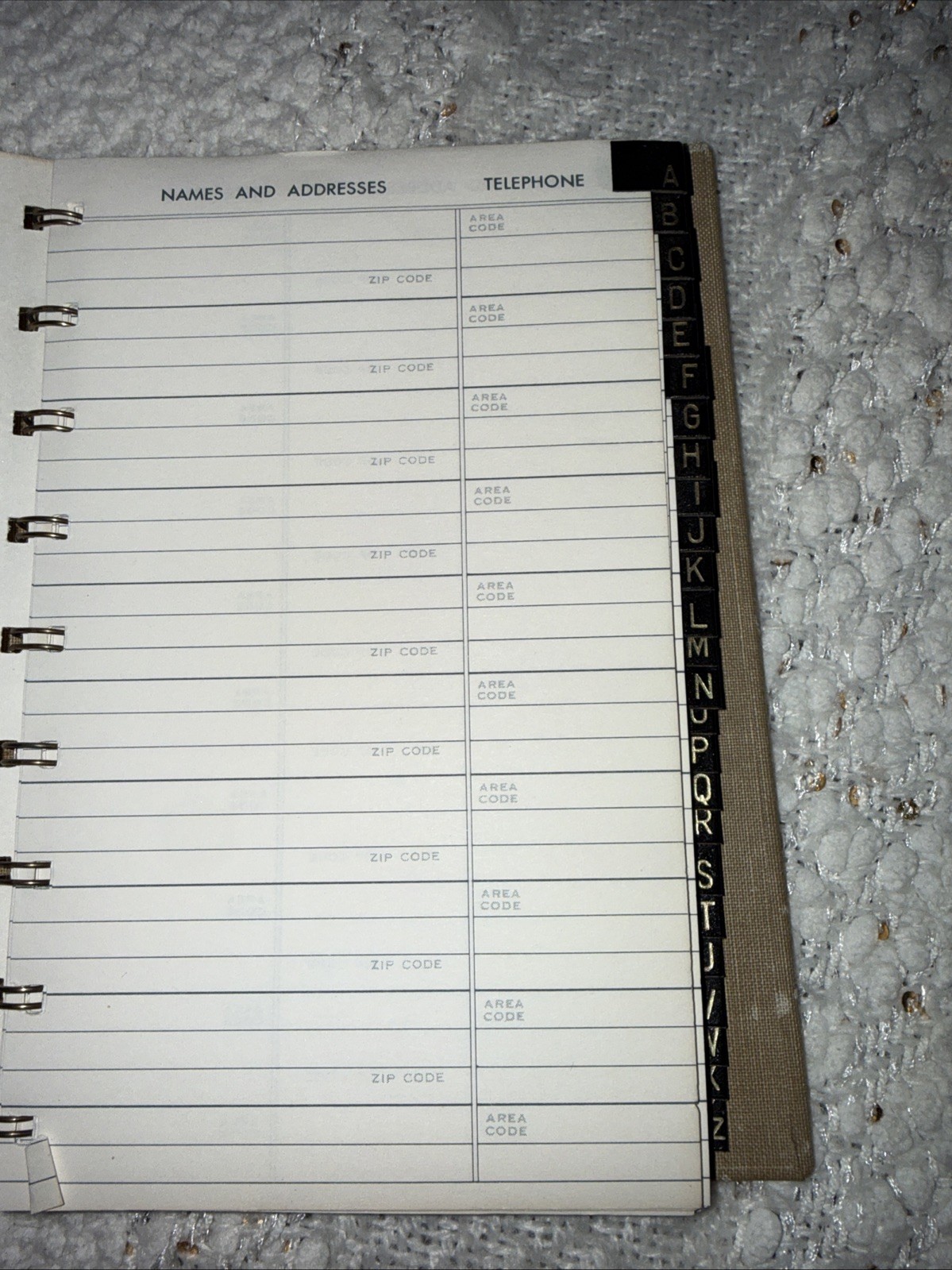 Vintage Address Book 6×4” Flowers Frog Pages Empty