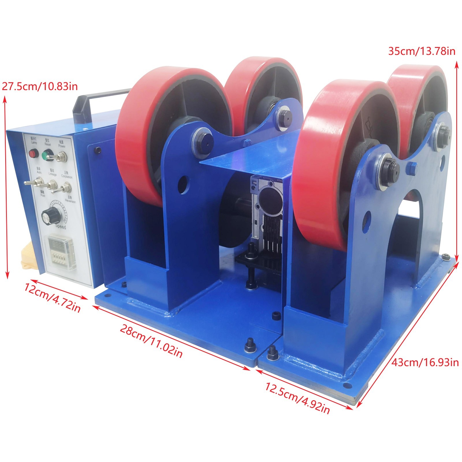 Rotary Rolls Welding Positioner 2200LBS Load Capacity Turning Linkage Welding T
