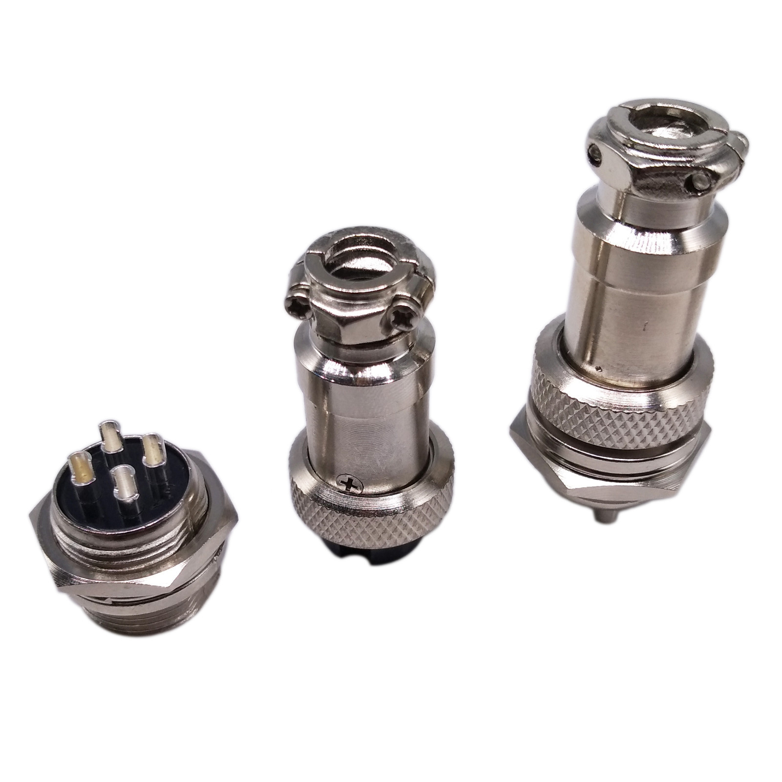 US Stock 5 Pair Aviation Plug 4 Pin Male Female Panel Wire Connector 16mm GX16-4