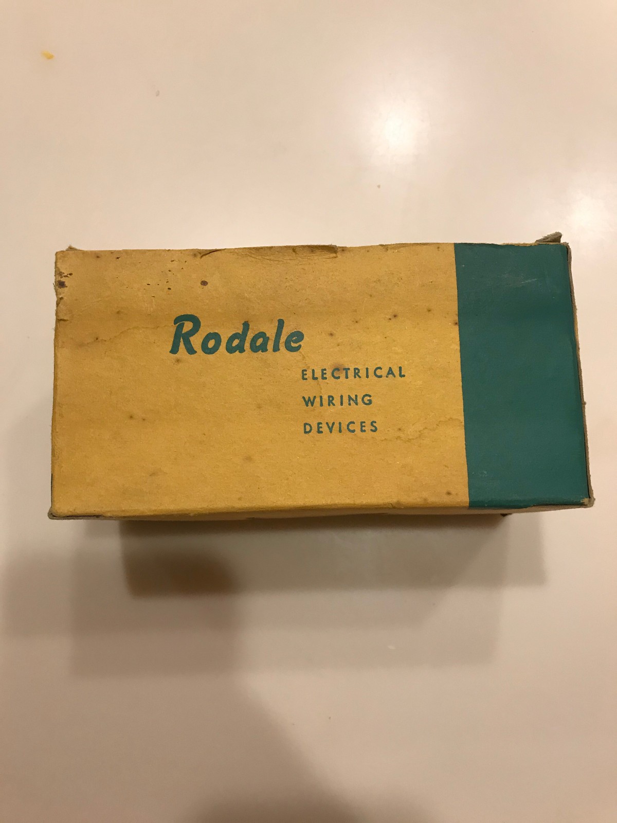 NOS-Rodale 548-Surface Range Receptacle-50A-250V-3 wire-Made in USA-mid-century
