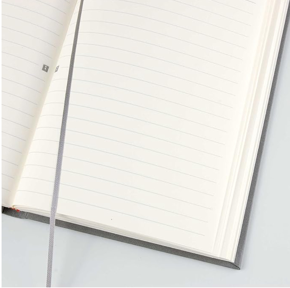 Semikolon A4 Classic Linen Cover Notebook, 8.5 X 12 Inches, 144 Lined Pages