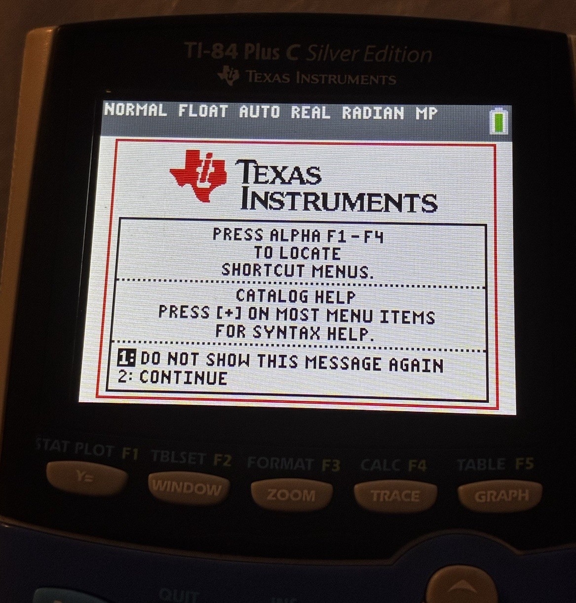 TI-84 Plus C Silver Edition Calculator Blue w/ Cover, Charging Cord + Free Ship
