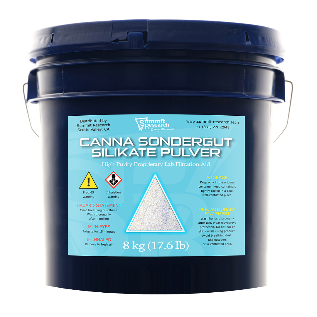 Summit Research Silikate Pulver. 8KG. High Purity Laboratory Filtration Aid