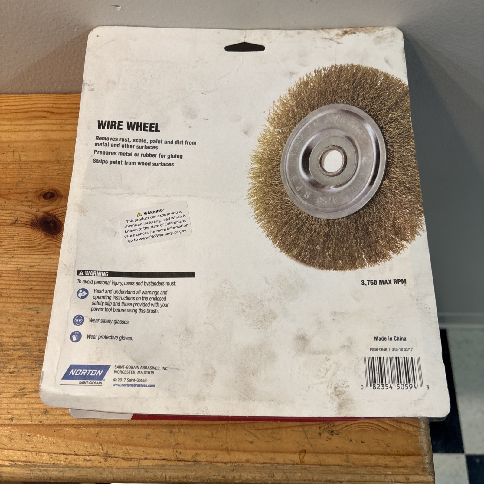 8″ Norton Wire BRUSH Wheel Lot Of 2 FREE SHIPPING