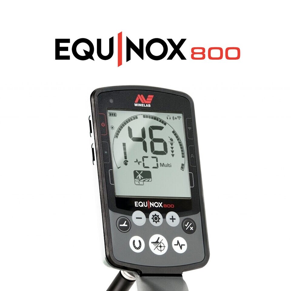 MINELAB EQUINOX 800 METAL DETECTOR with 6″ and 11″ Coil + 3 YEAR WARRANTY +
