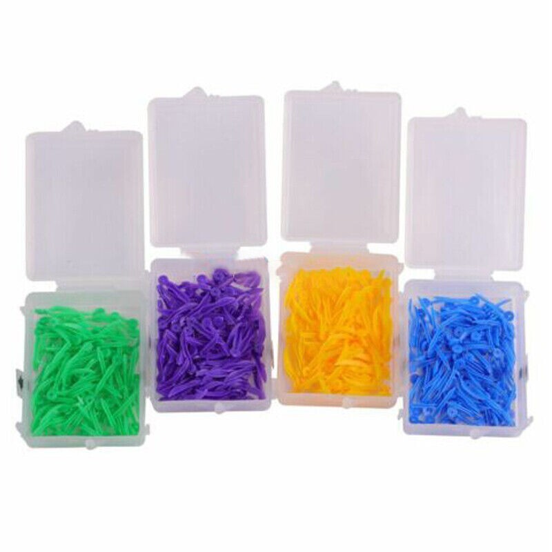 100 Pcs/Pack Dental Plastic Wedge Disposable Material Supply Wave Shape Wedge