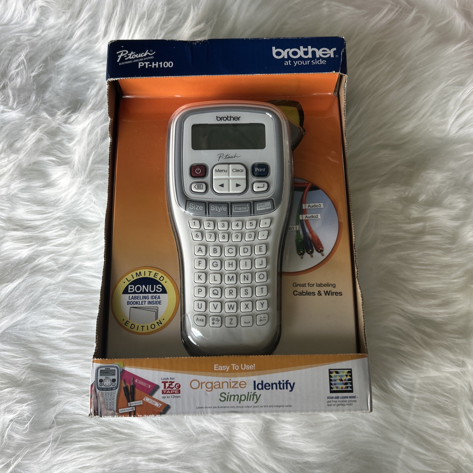Brother PT-H100 P-Touch Handheld Electronic Label Maker – NIB