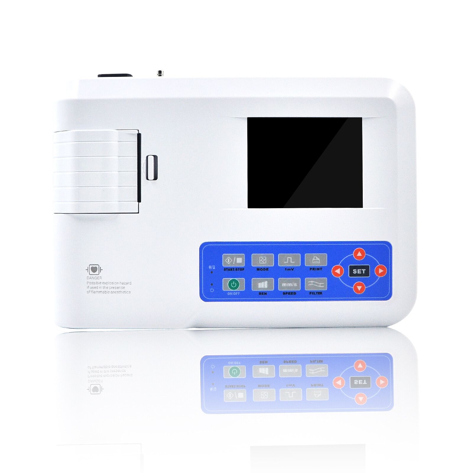 ECG100GVET Portable Veterinary Animal ECG Machine 1 Channel+Printer, CONTEC