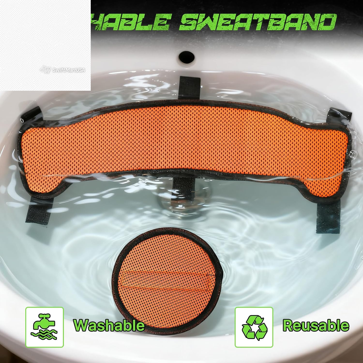Hard Hat Sweatband and Top Pad Set Washable Helmet Liner Welding Construction