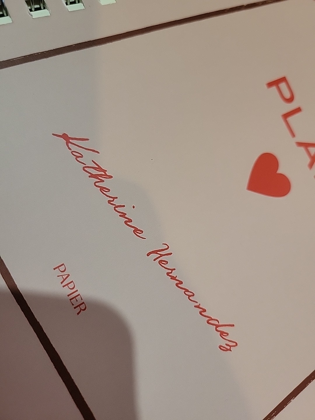 Papier Planner Hearts Card Hardcover 2026 Daily Planner NEW *READ*