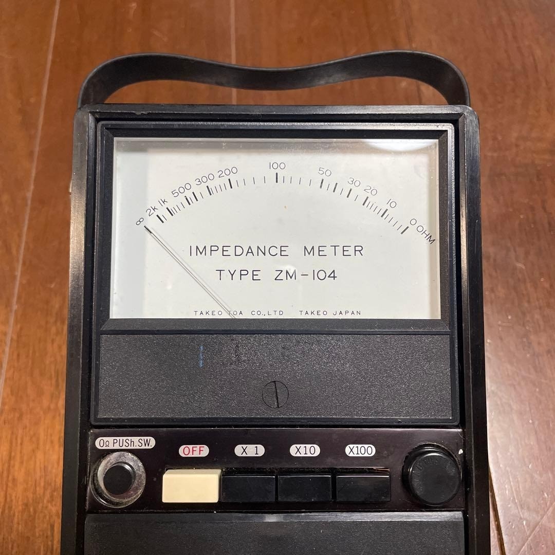 TOA ZM-104 Impedance Meter Handheld Battery Operated Japan Used, Tested