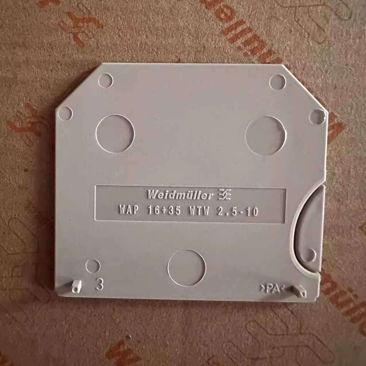 20 PCS/bag Weidmuller WAP 16+35 WTW 2.5-10 1050100000 baffle