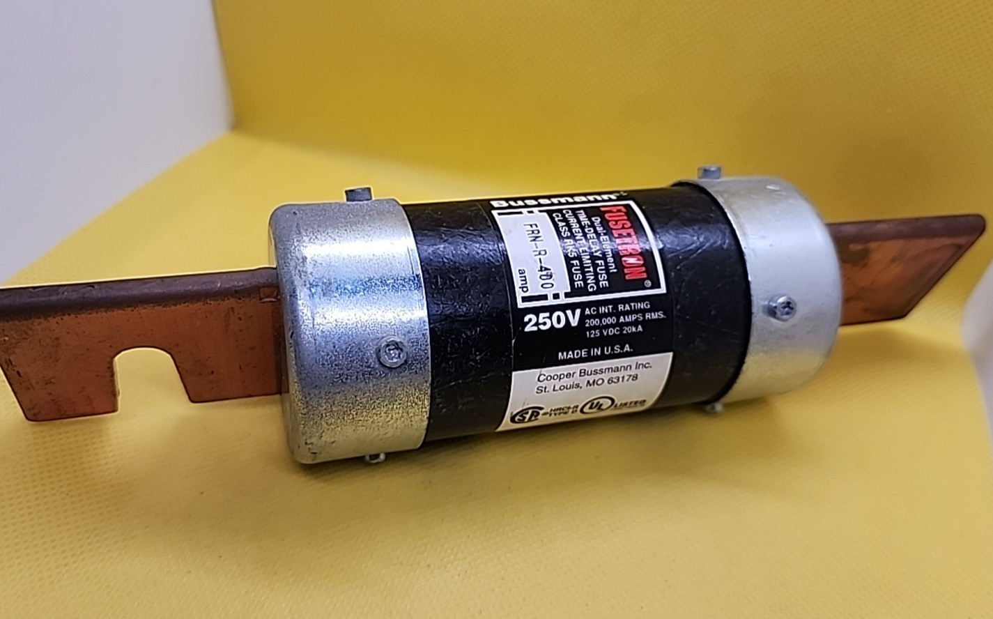 BUSSMANN FUSETRON FRN-R-400 CLASS RK5 400A, 250V CLASS AC/DC [RC 9-3]