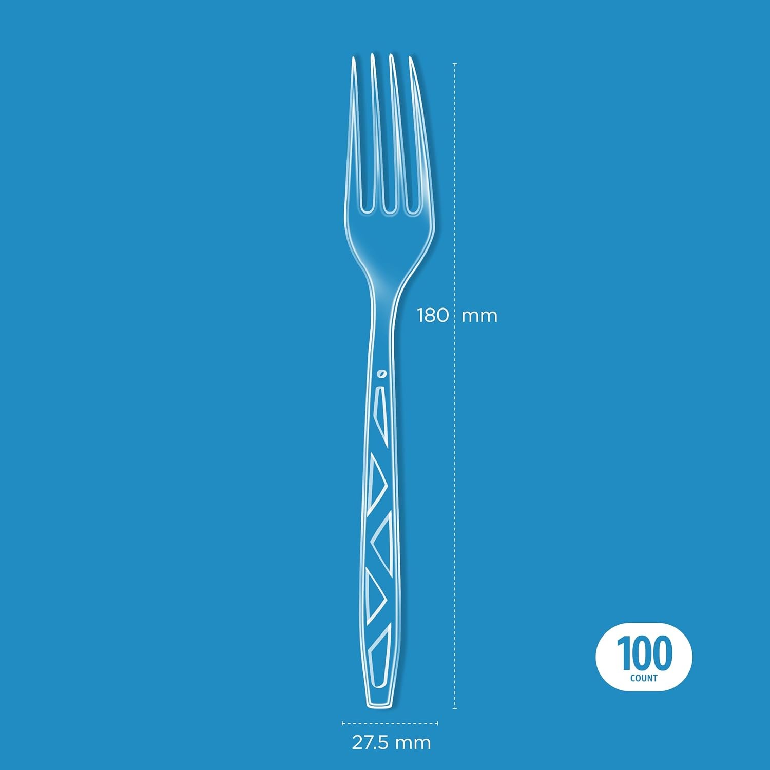 Disposable Clear Plastic Forks, Premium Quality, BPA-Free, for Everyday Use,