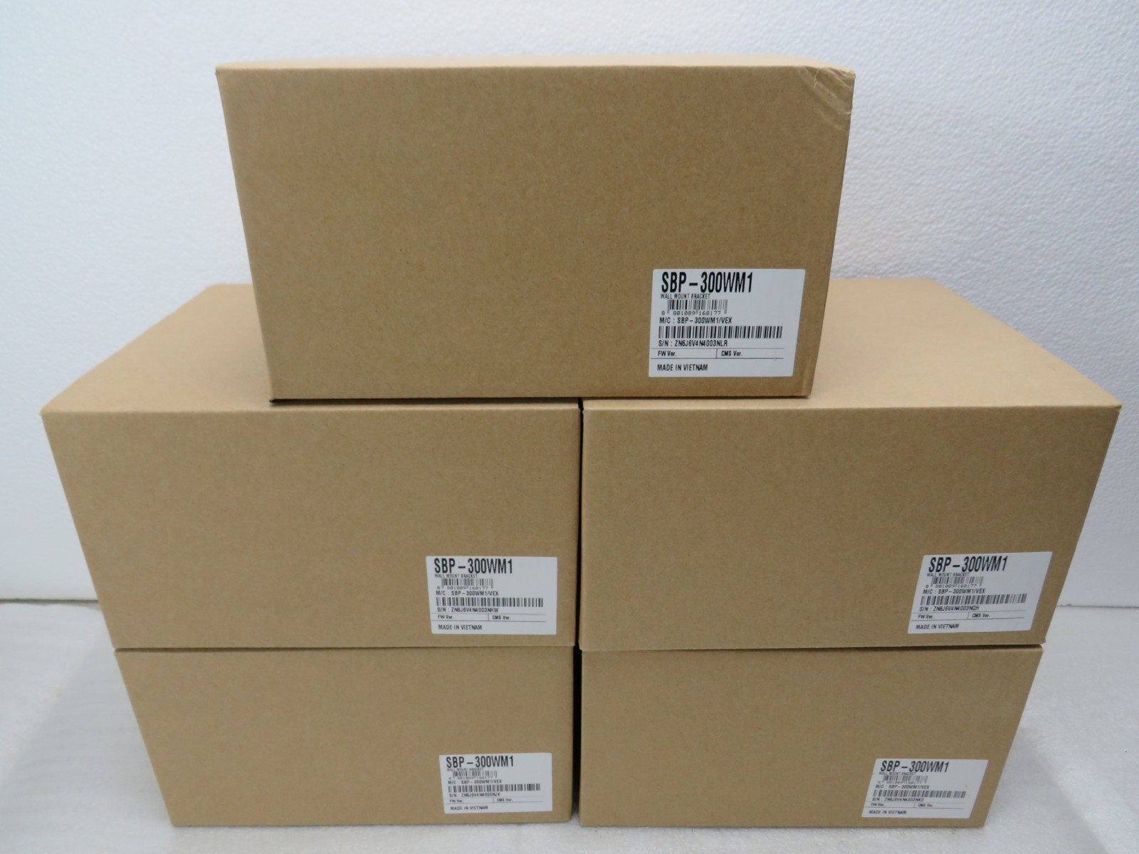 (Lot of 5) Hanwha SBP-300WM1 Wall Mount [CTA]