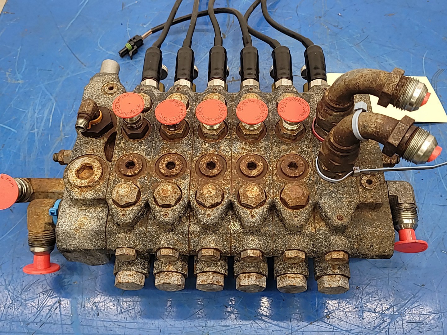 Parker Pulsar Hydraulic 6 Valve Stack Manifold VPL244 Assembly 100670985 Unit C