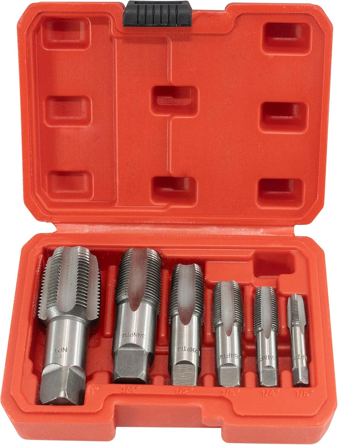 HFS(R) NPT Pipe Tap Set Machine Screw Metric Tap Die Bit 1″,3/4″1/2″3/8″1/4″1/8″