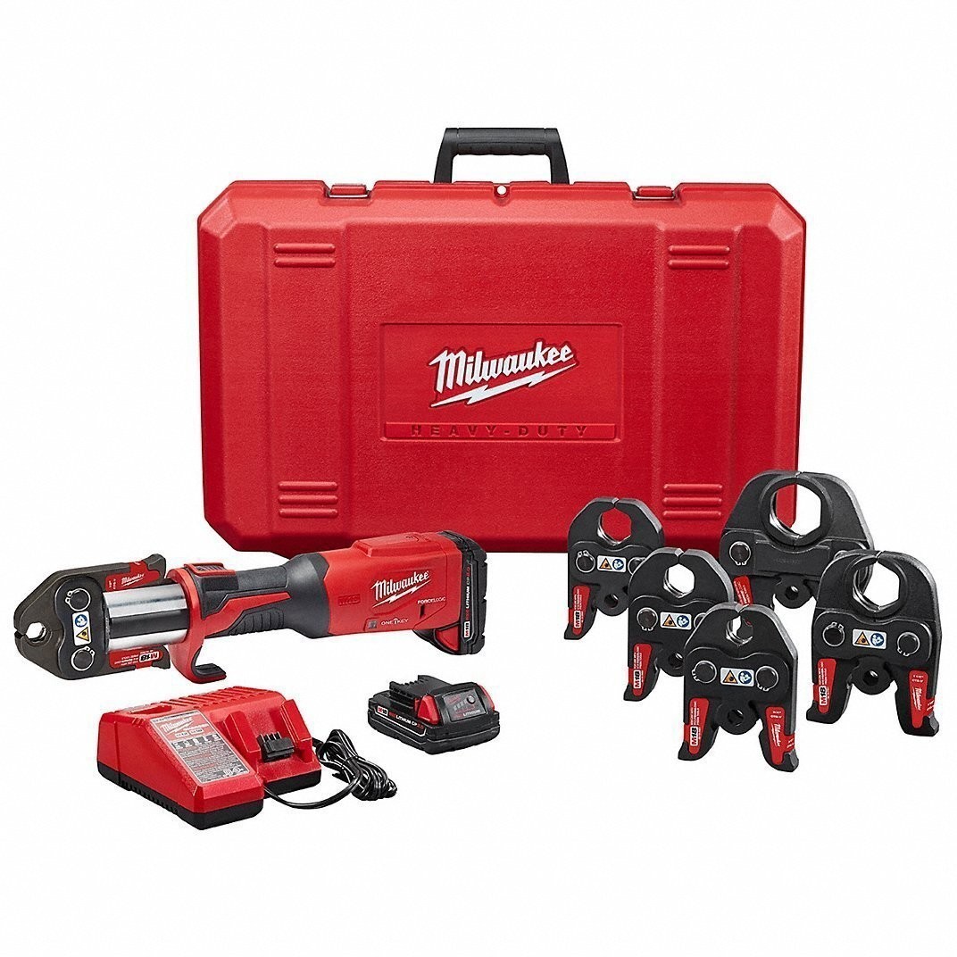 Milwaukee Tool 2922-22 M18 Force Logic Press Tool With One-Key Kit With 1/2 In，