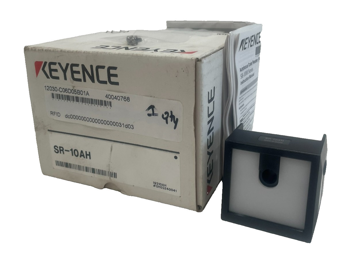 NEW KEYENCE SR-10AH PHOTO ELECTRIC CODE READER SR10AH