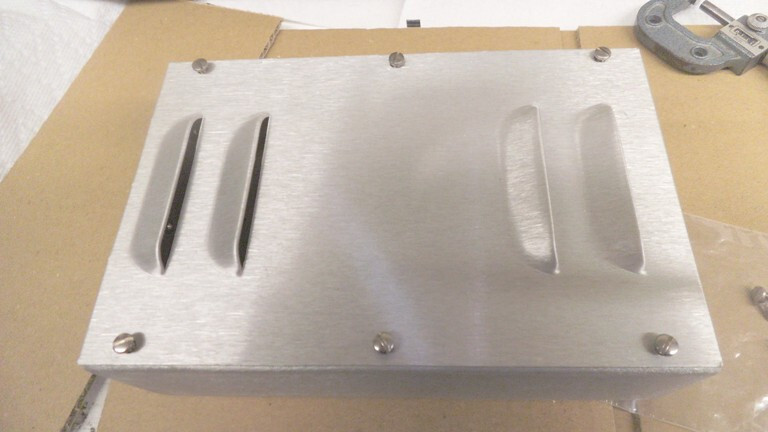 Aluminum electrical enclosure, vented, 8-1/2″ x 5-1/2″ x 2-1/2″, nos