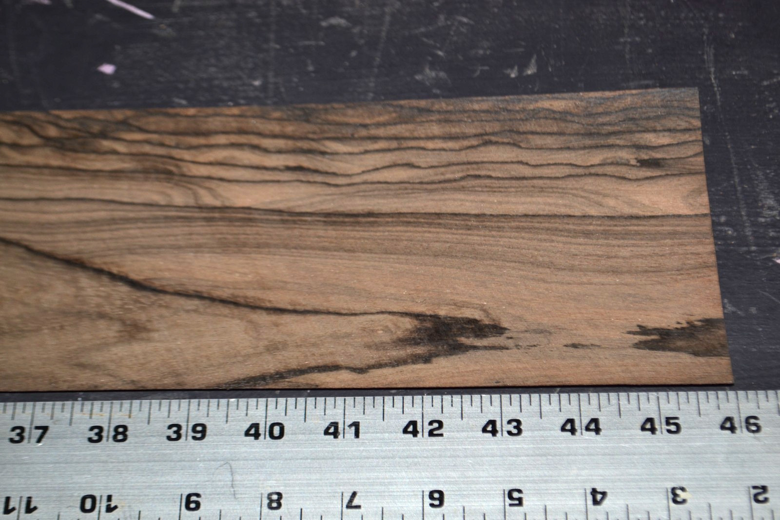 Ziricote Wood Veneer Sheet 4.5 x 45 inches 1/42nd 42083-97