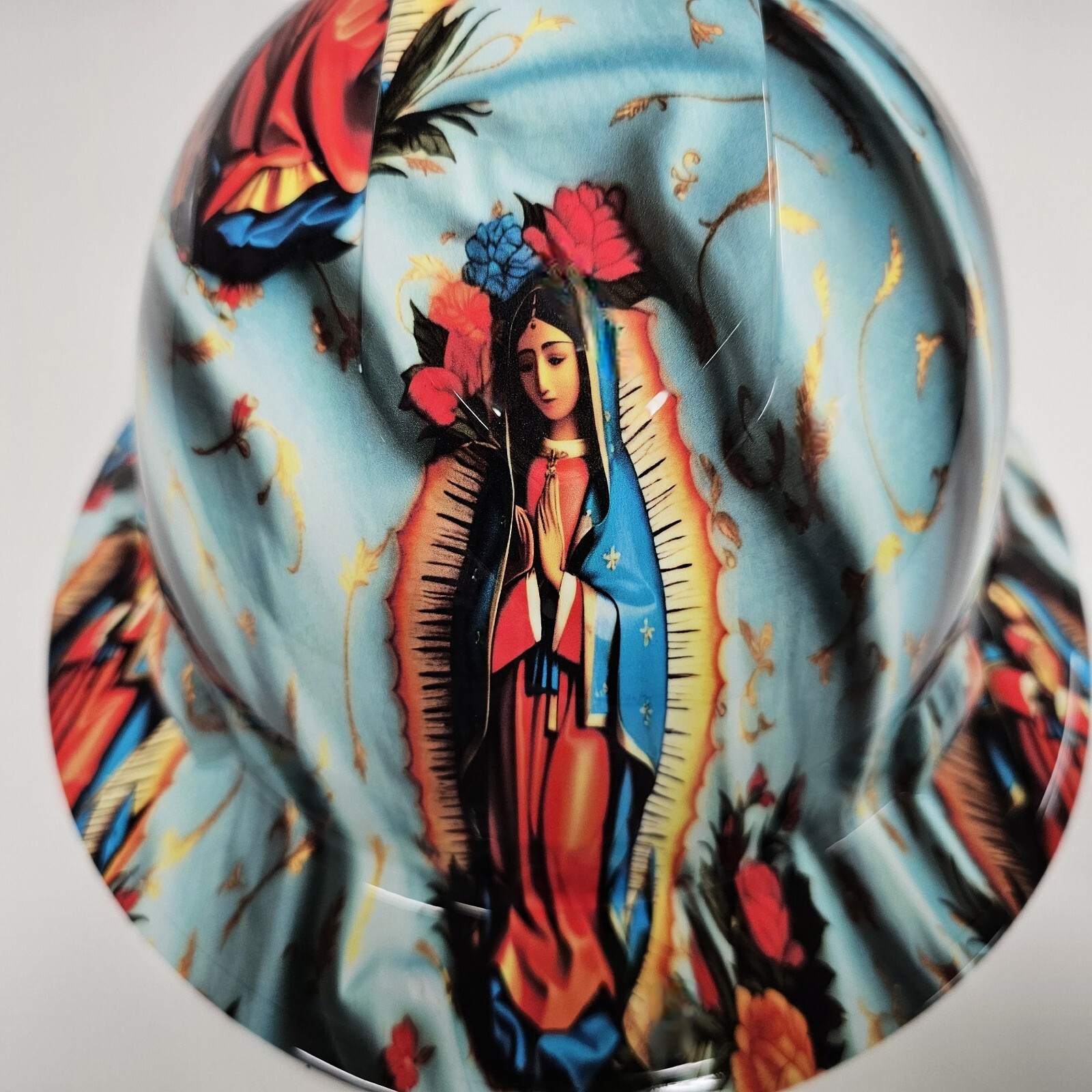 full brim hard hat hydro dipped OUR LADY GUADALUPE NUESTRA SEÑORA GUADALUPE
