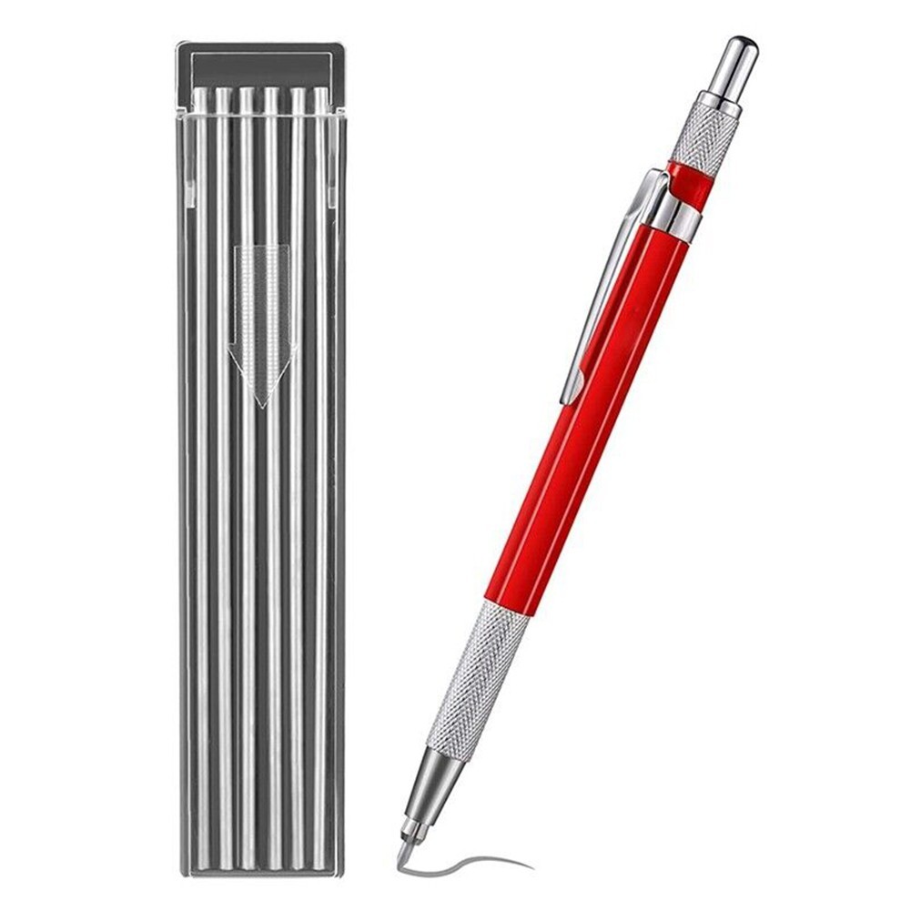 Welders Pencil with 12PCS Silver Streak Refills, Metal Marker Mechanicalhs