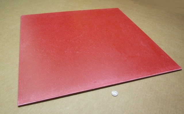 GPO3 Electrical Red Fiberglass Sheet 1/4″ Thick x 24.0″ Wide x 24.0″ Long