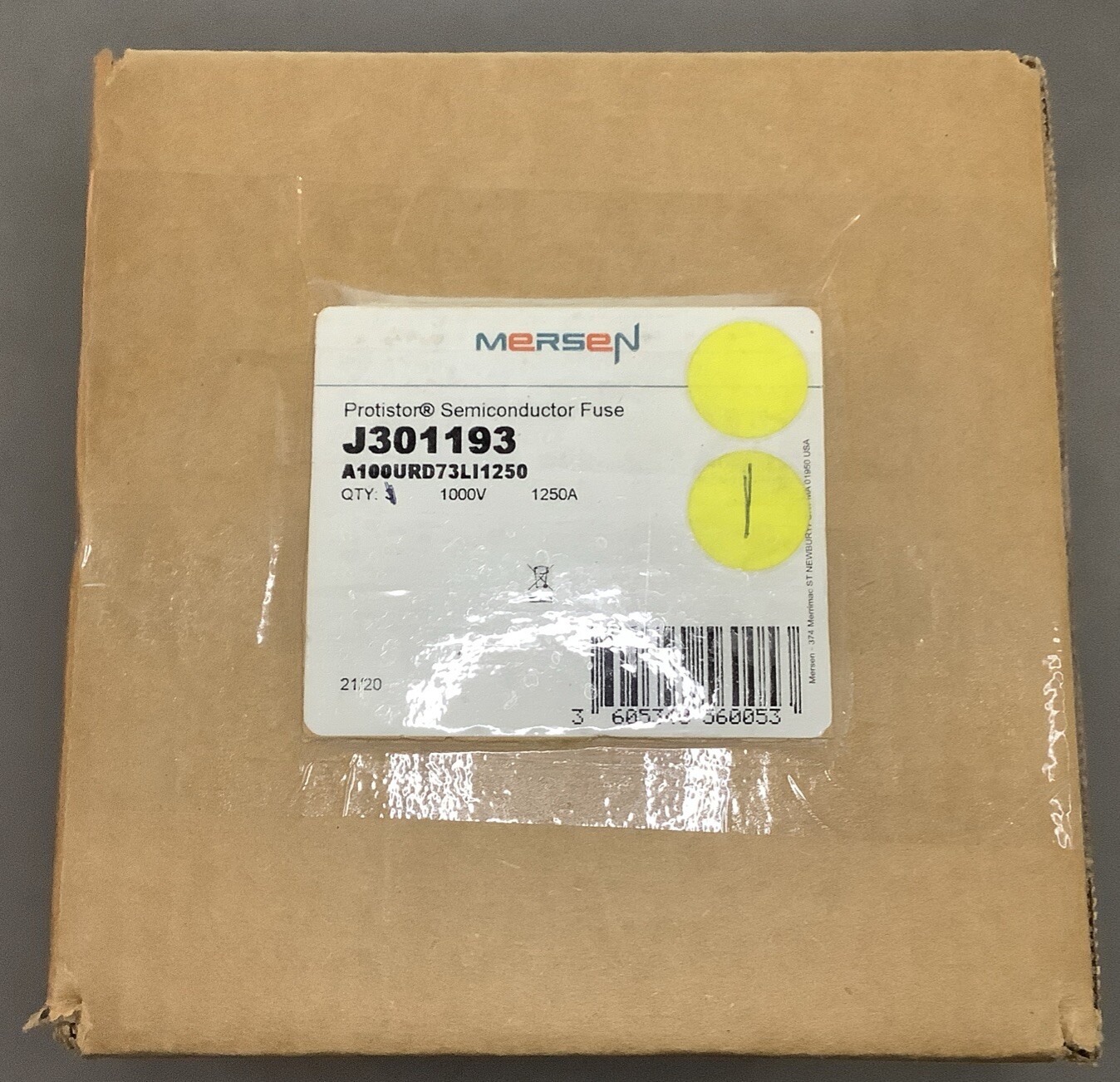 Ferraz Shawmut A100UD73LI1250 1000V Protistor Semiconductor Fuse J301193 (B145)
