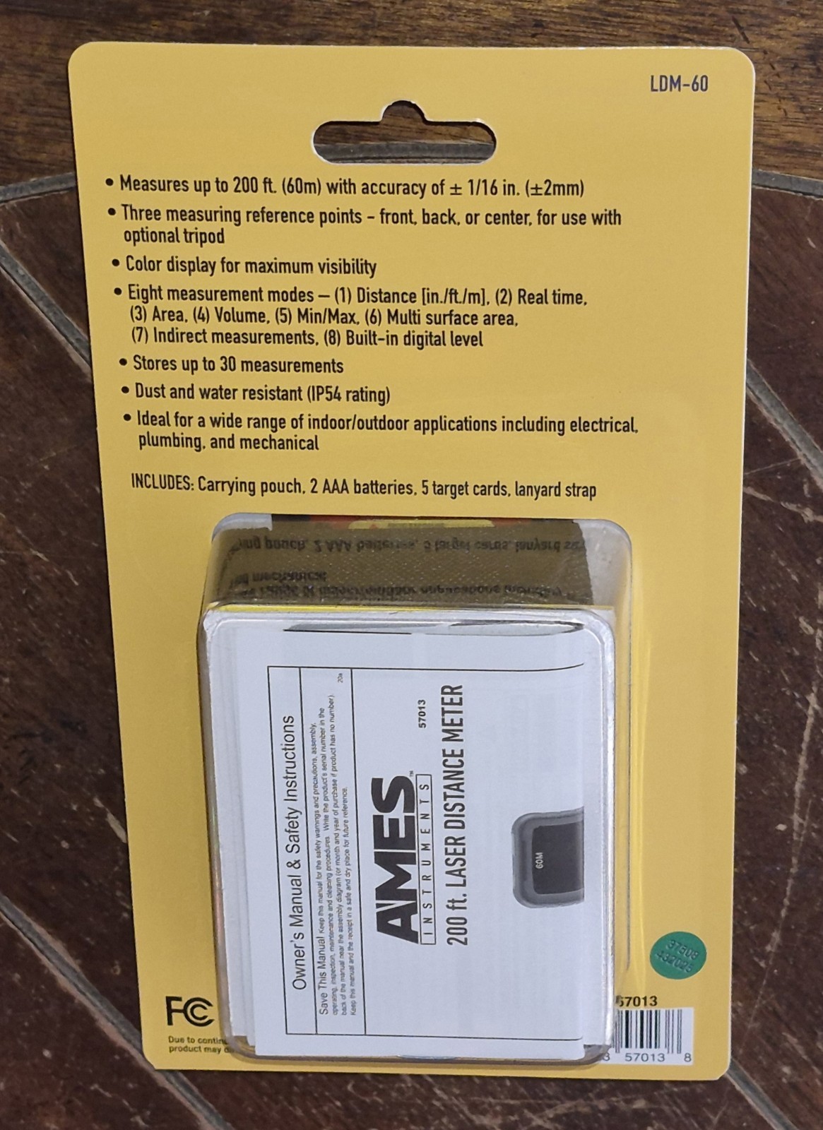 Ames Instruments LDM-60 200ft Laser Distance Meter #57013