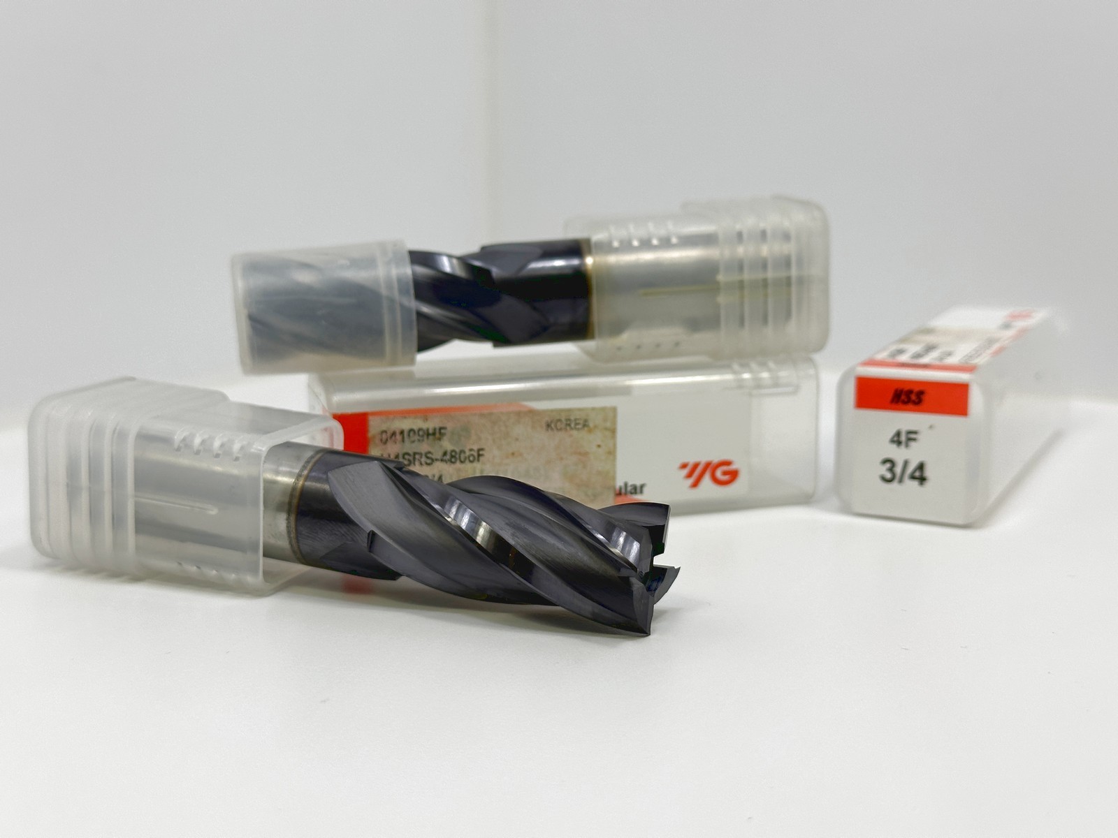YG-1 04109 3/4 x 3/4 x 1-5/8 x 3-7/8 OAL 4FL HSS End Mills NEW 2pcs