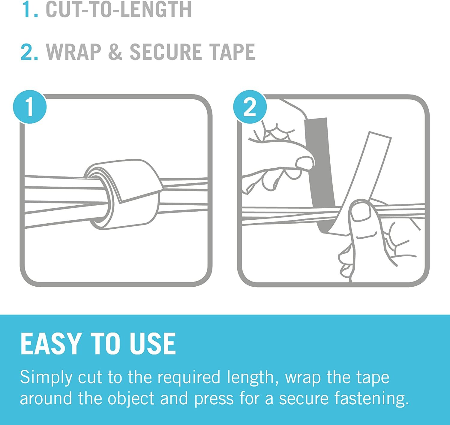 VELCRO® Brand Hook and loop ONE-WRAP® double sided Strap for Cable Tidy