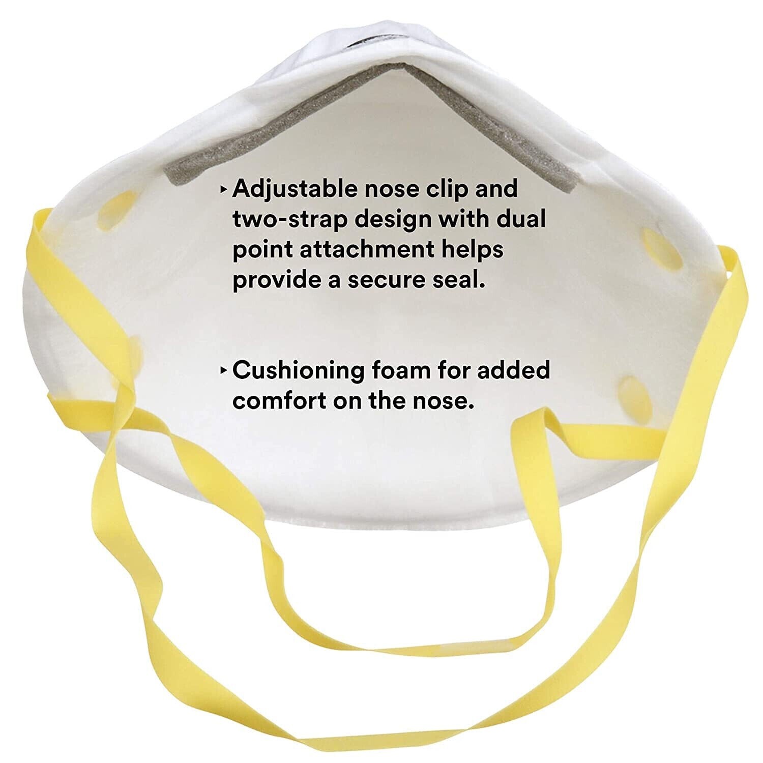 3M 8210 N95 Disposable Particulate Respiratory Protection Mask NIOSH MADE IN USA