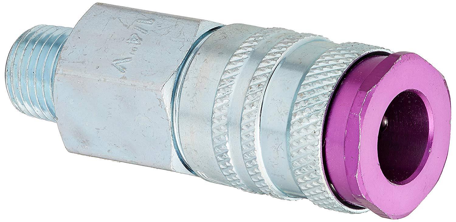Milton 765VC ColorFit HIGHFLOWPRO Air Couplers V-Style – 1/4″ NPT Male, EACH