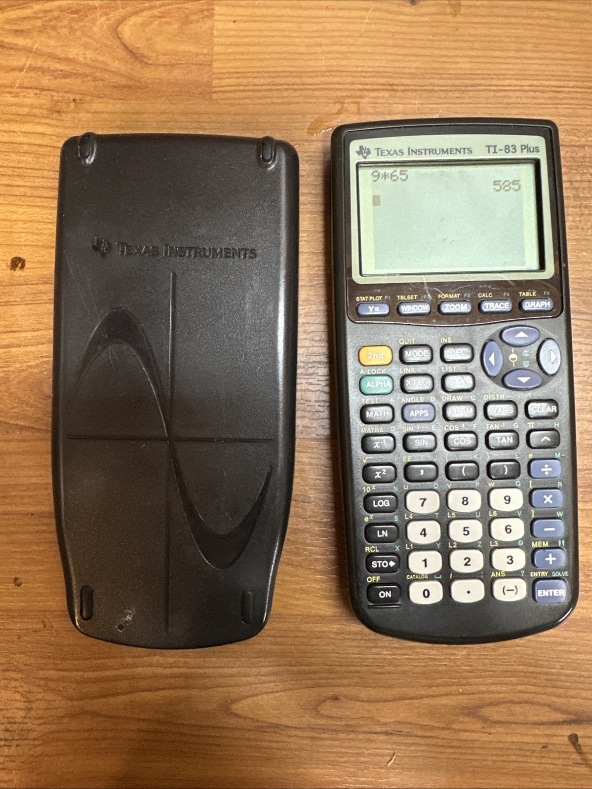 Texas Instruments TI-83 Plus Graphing Calculator Black Tested Working