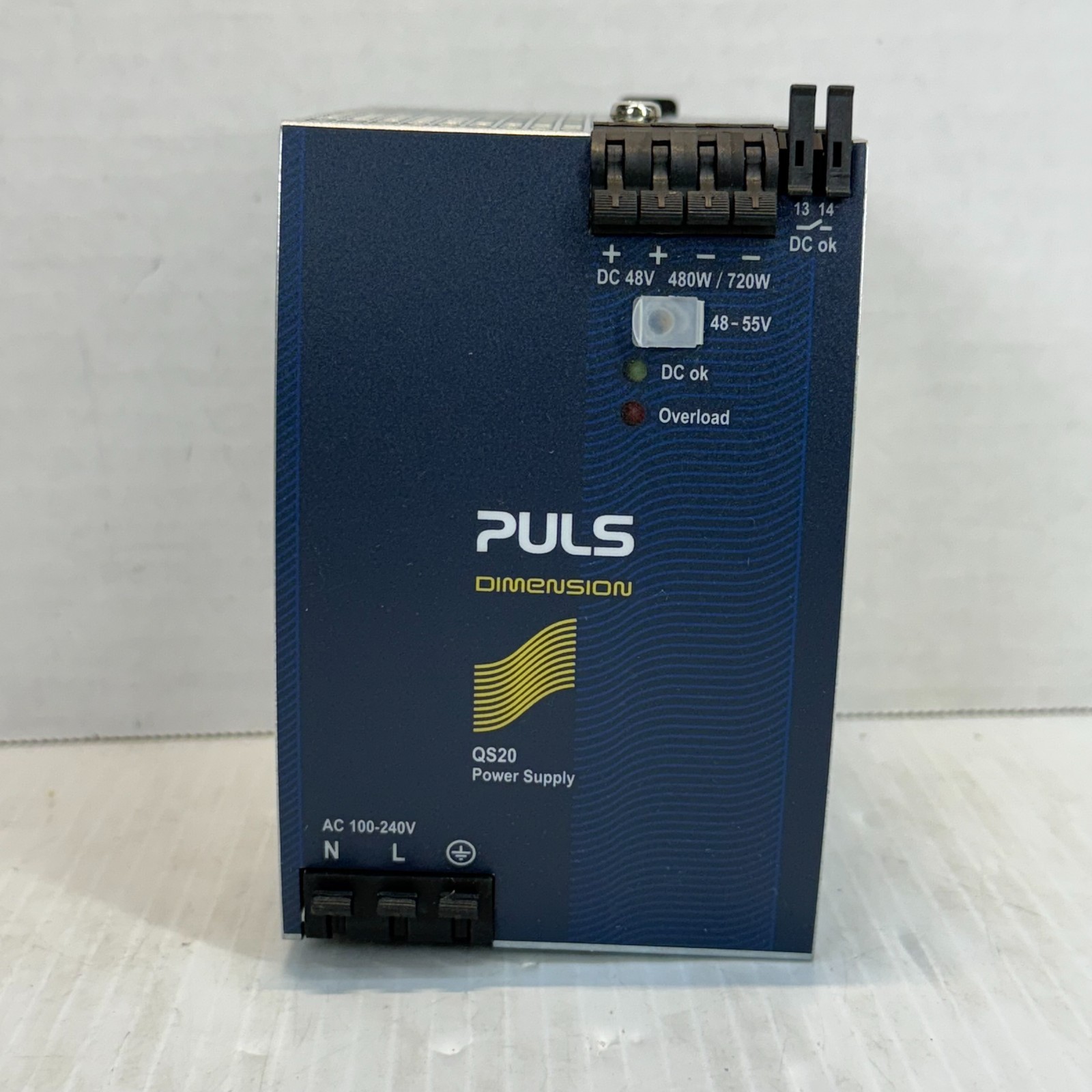 Puls Dimension QS20.481 DC Power Supply TESTED! 48v 480w/720w Out 100-240v In