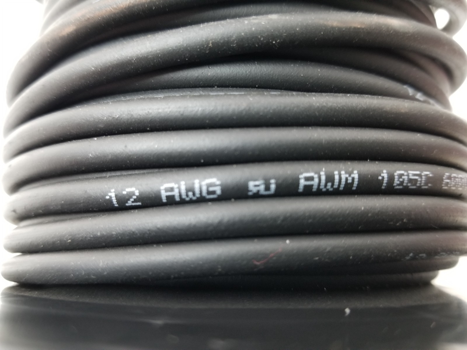 100ft Belden 34412 010(BLK) Hook-Up Wire 12AWG CSPE Insulation 600V Black NEW