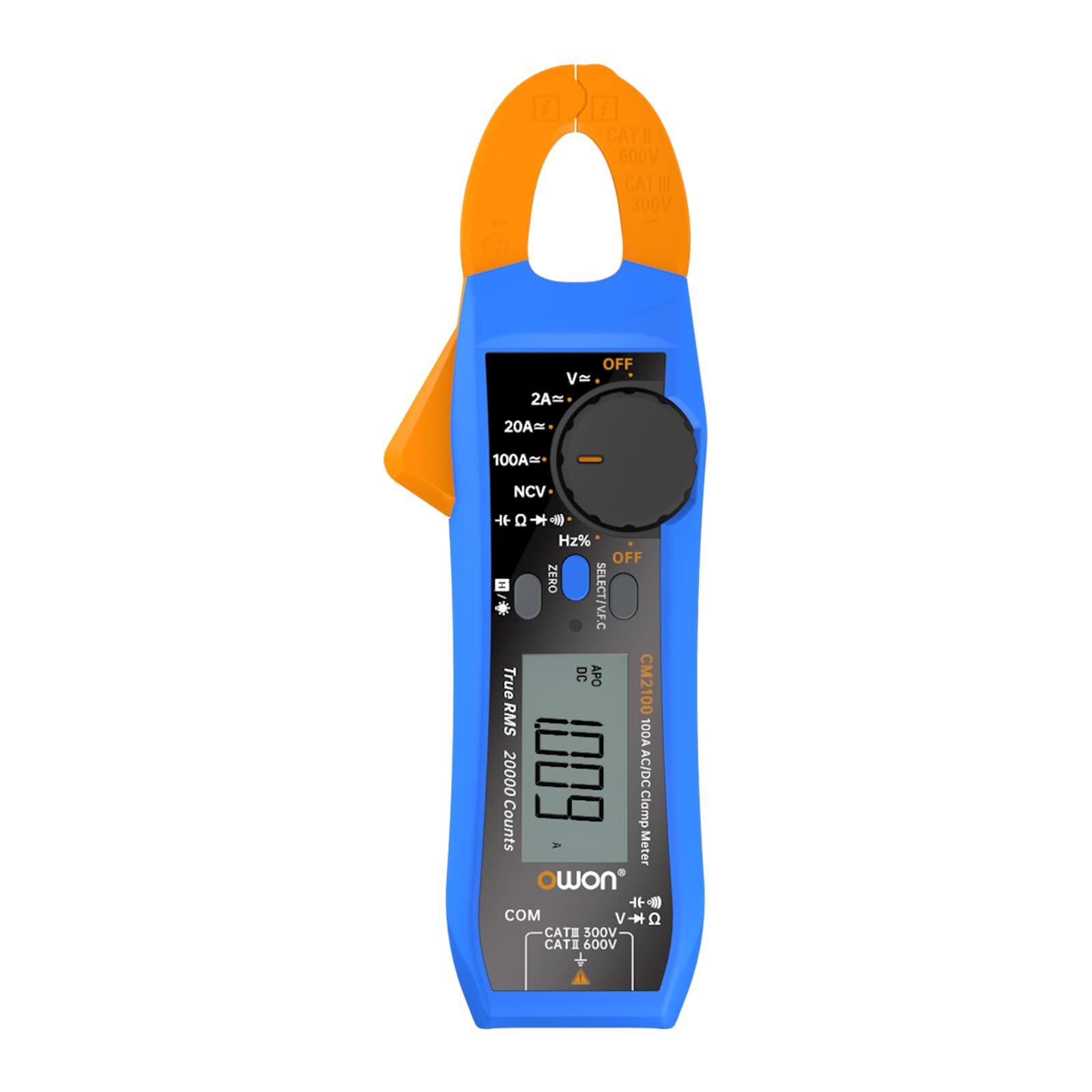 CM2100 Mini Digital Clamp Meter 100A AC DC Current Voltage True RMS Pliers Am…