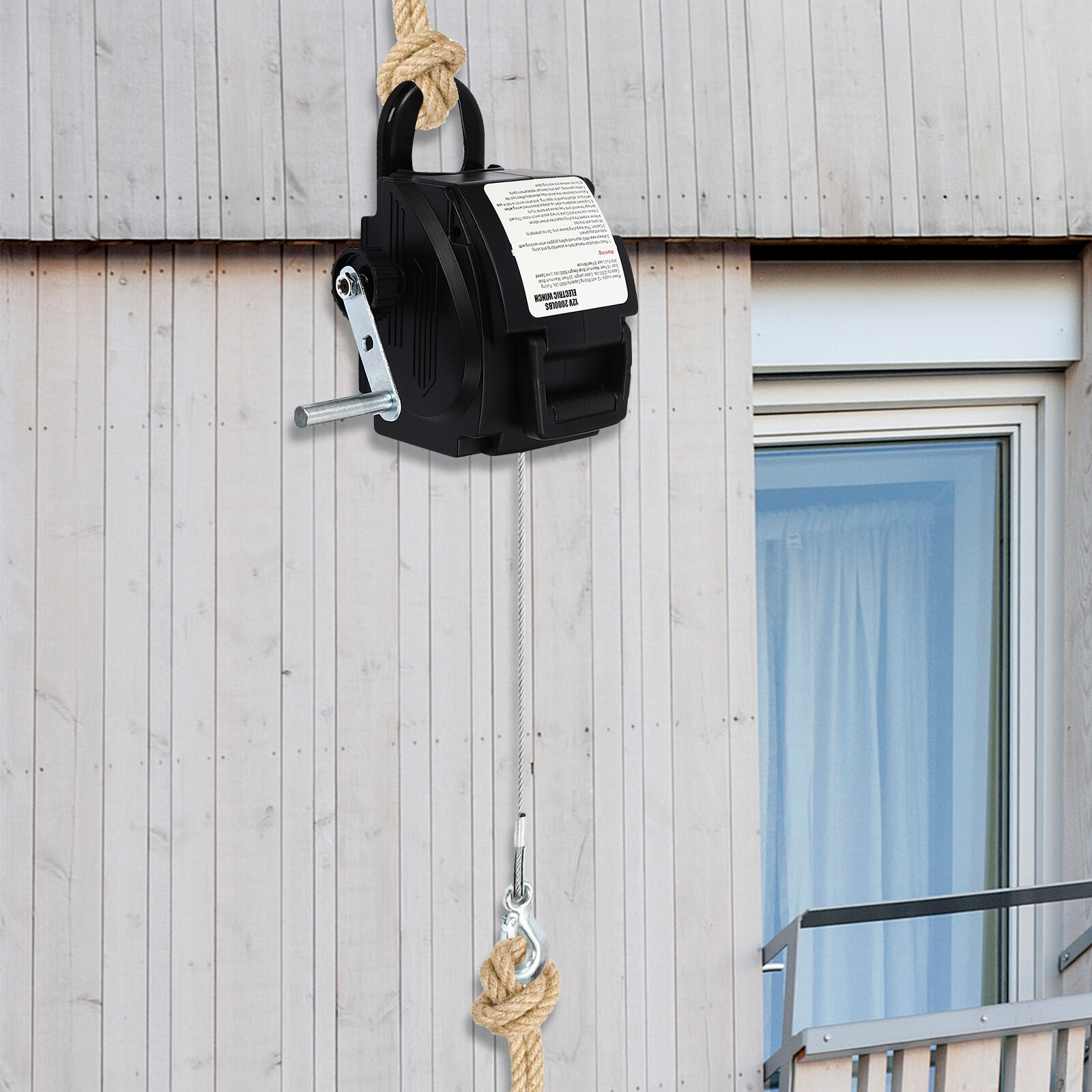Electric Winch 6000lbs-300W Marine/ATV Winch, Remote Control Hand/Wire Control