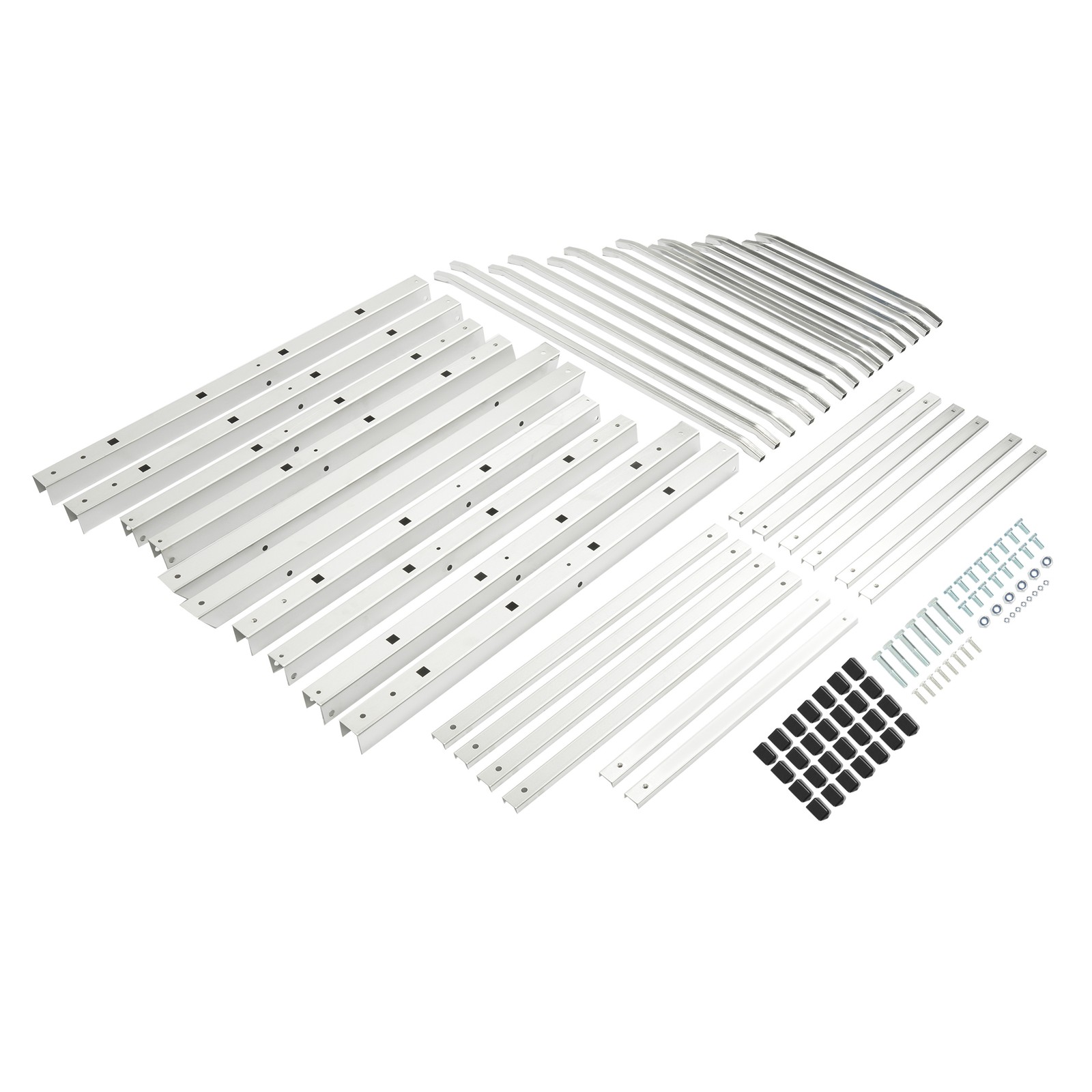 2000LBS 7-Tier Floor Standing Horizontal Storage Rack for Lumber/Pipe Adjustable