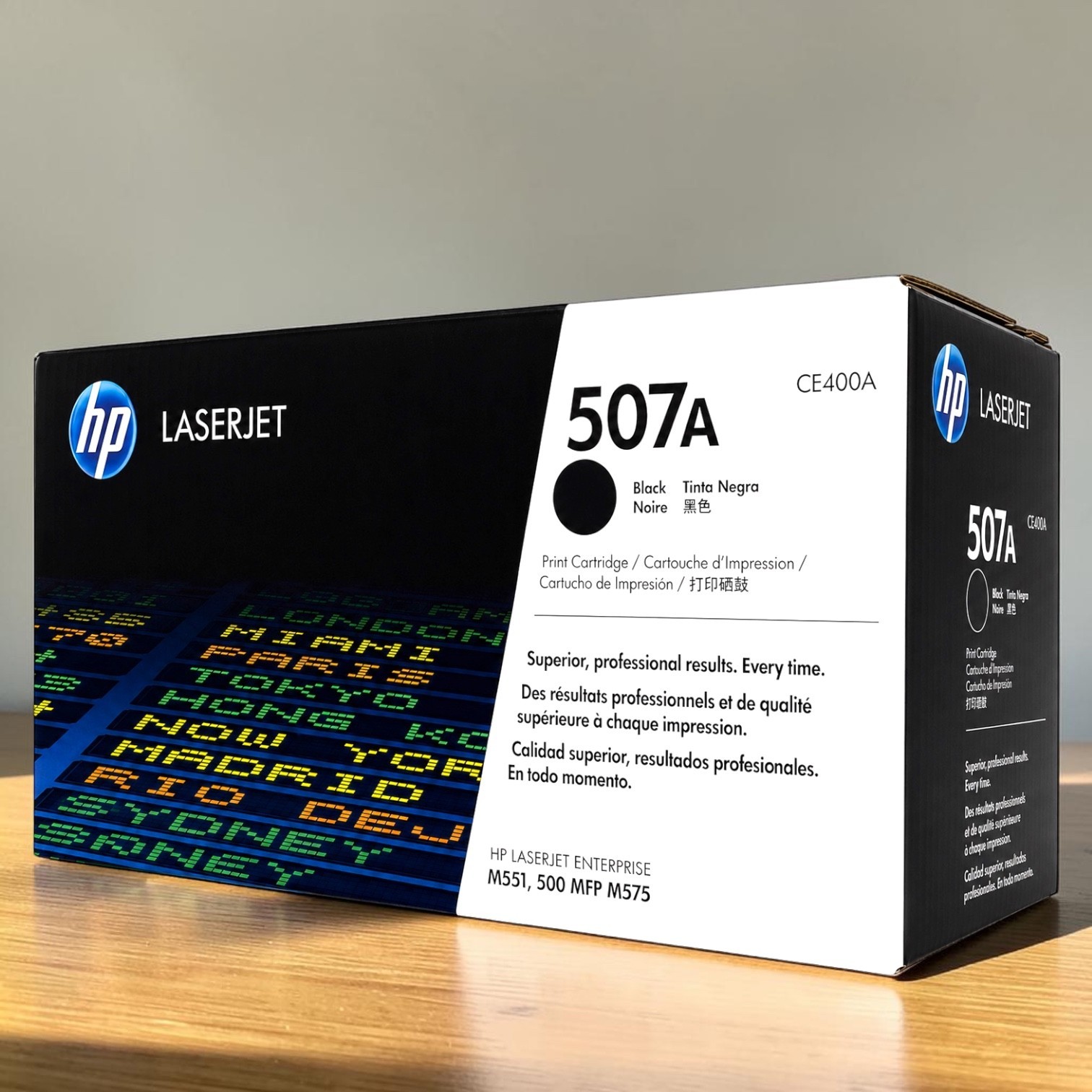 HP 507A Toner Set Genuine 4 Pack CE400A CE401A CE402A CE403A OEM CMYK Sealed Box