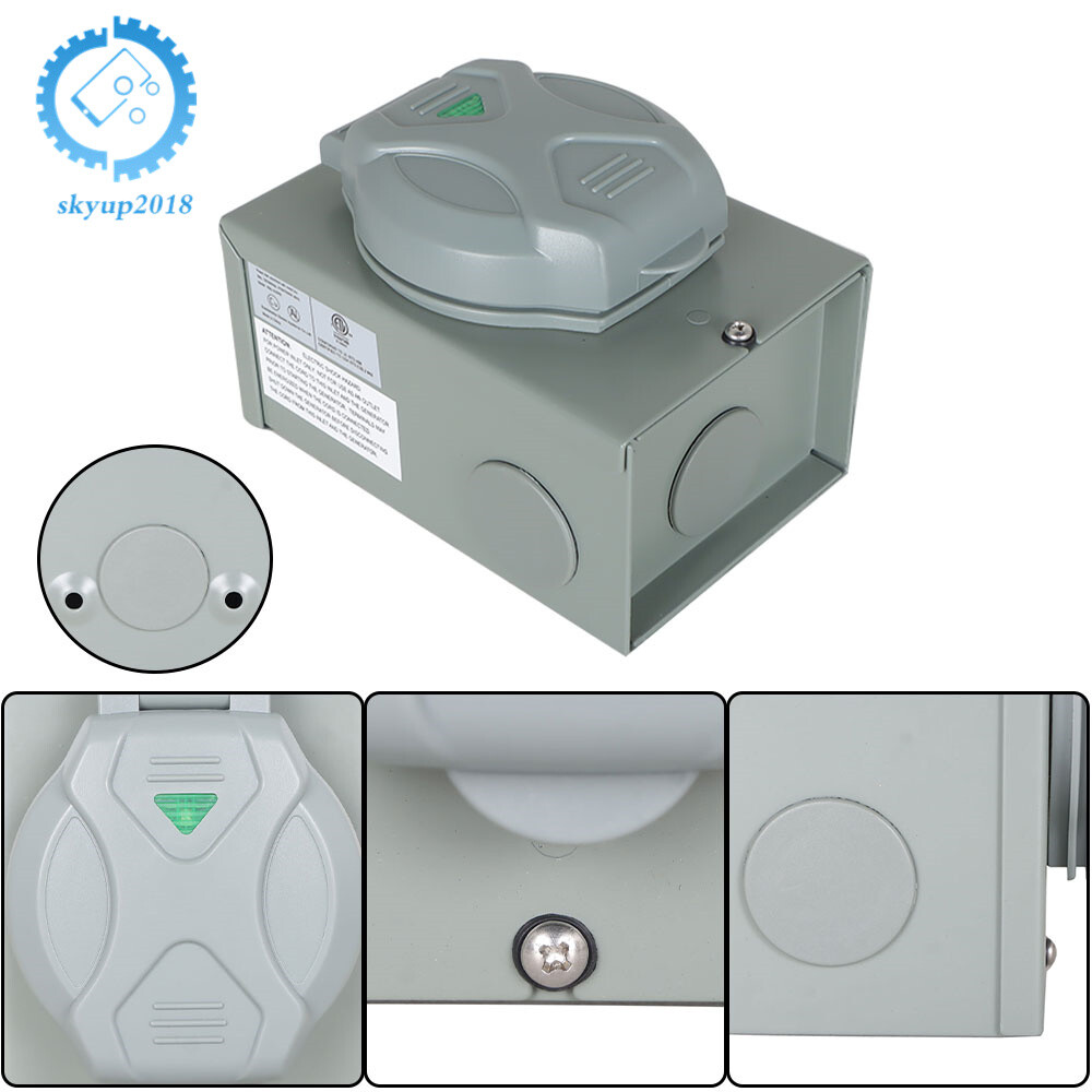Generator Power Inlet Box 30 Amp Power Inlet Box L14-30P Weatherproof Receptacle