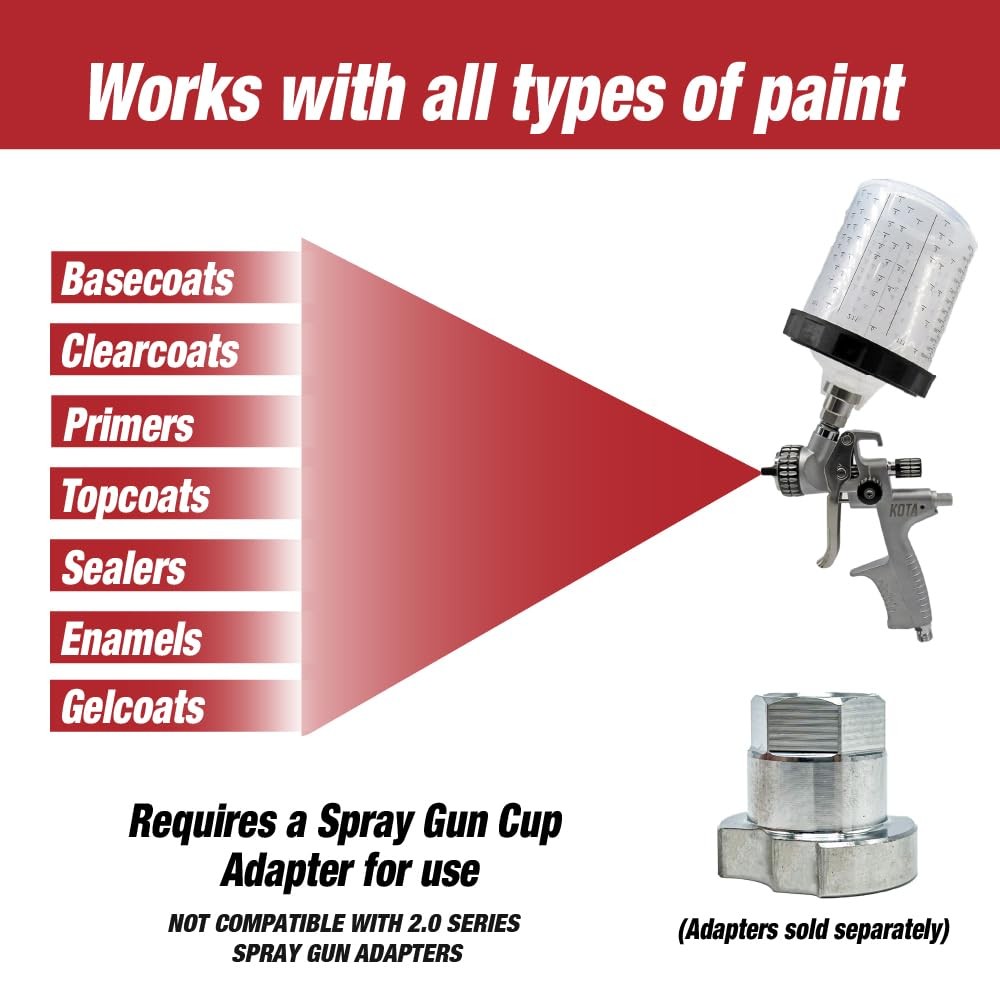 Paint Spray Gun Cup Liners and Lid System Mini Size 6 oz 50 Pcs