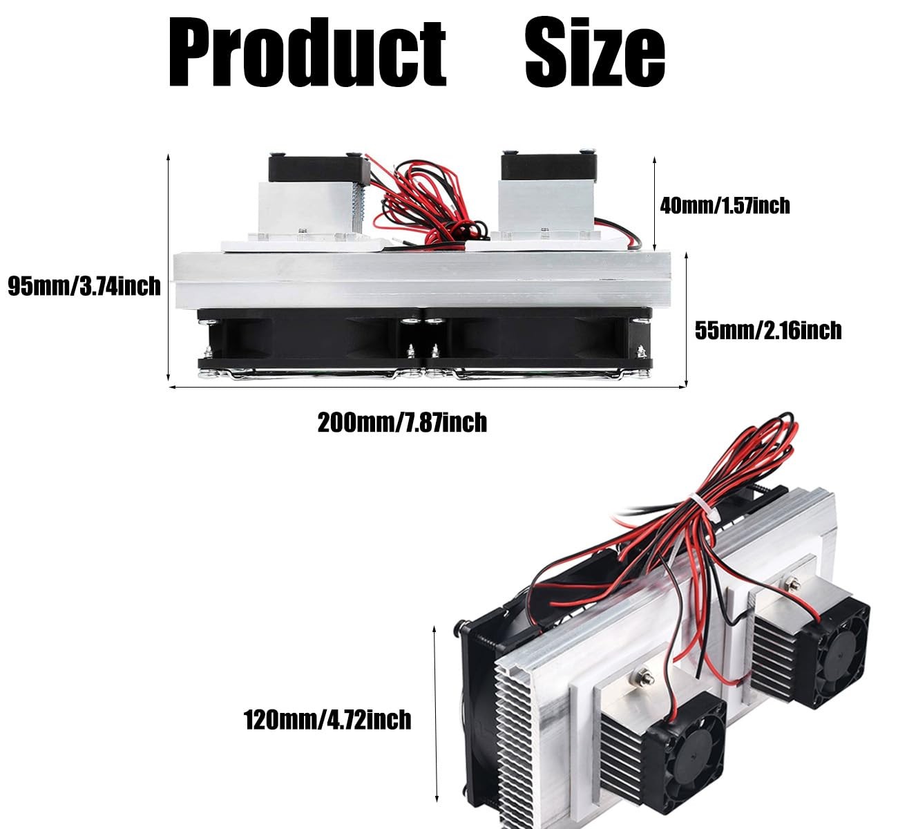 Mini Air Conditioner DC 12V DIY Thermoelectric Peltier Refrigeration Cooling Sys