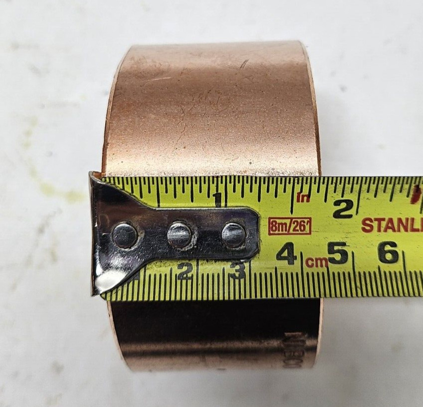 NIBCO 901 3 DWV CxC Copper 3″ Slip Coupling with Stop (Lot of 2)